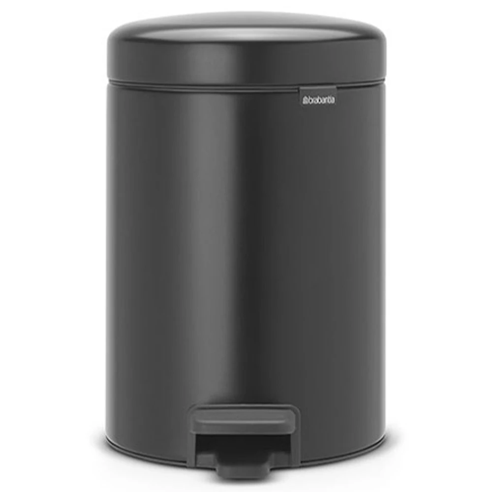 Brabantia 5 Lt Pedallı Mat Siyah Çöp Kovası - A.2BR.112928