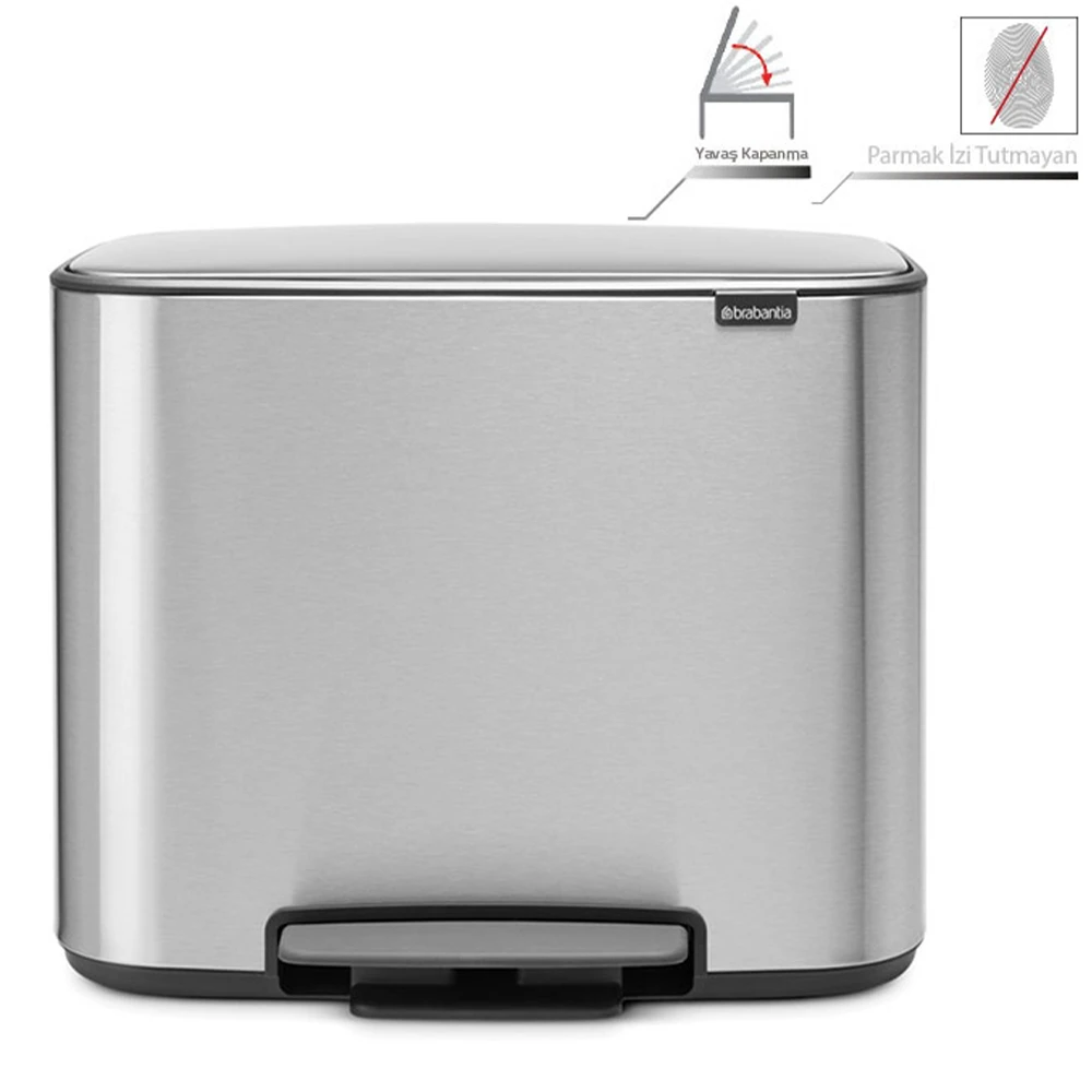Brabantia Bo 36 Lt Pedallı Paslanmaz Çelik Çöp Kovası - A.2BR.121487