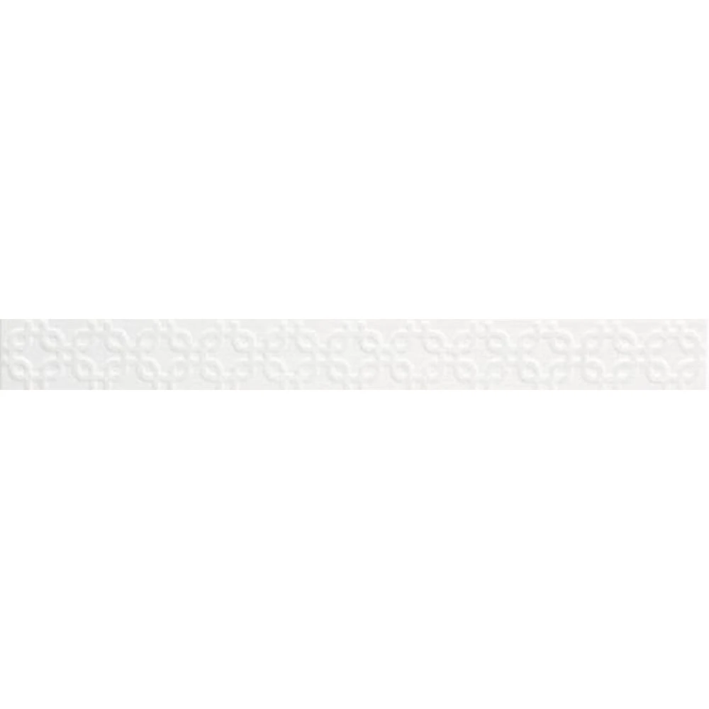 Çanakkale Seramik Cam-6554 Kaftan Royal Geometrik Bordür-1 Beyaz 5x50