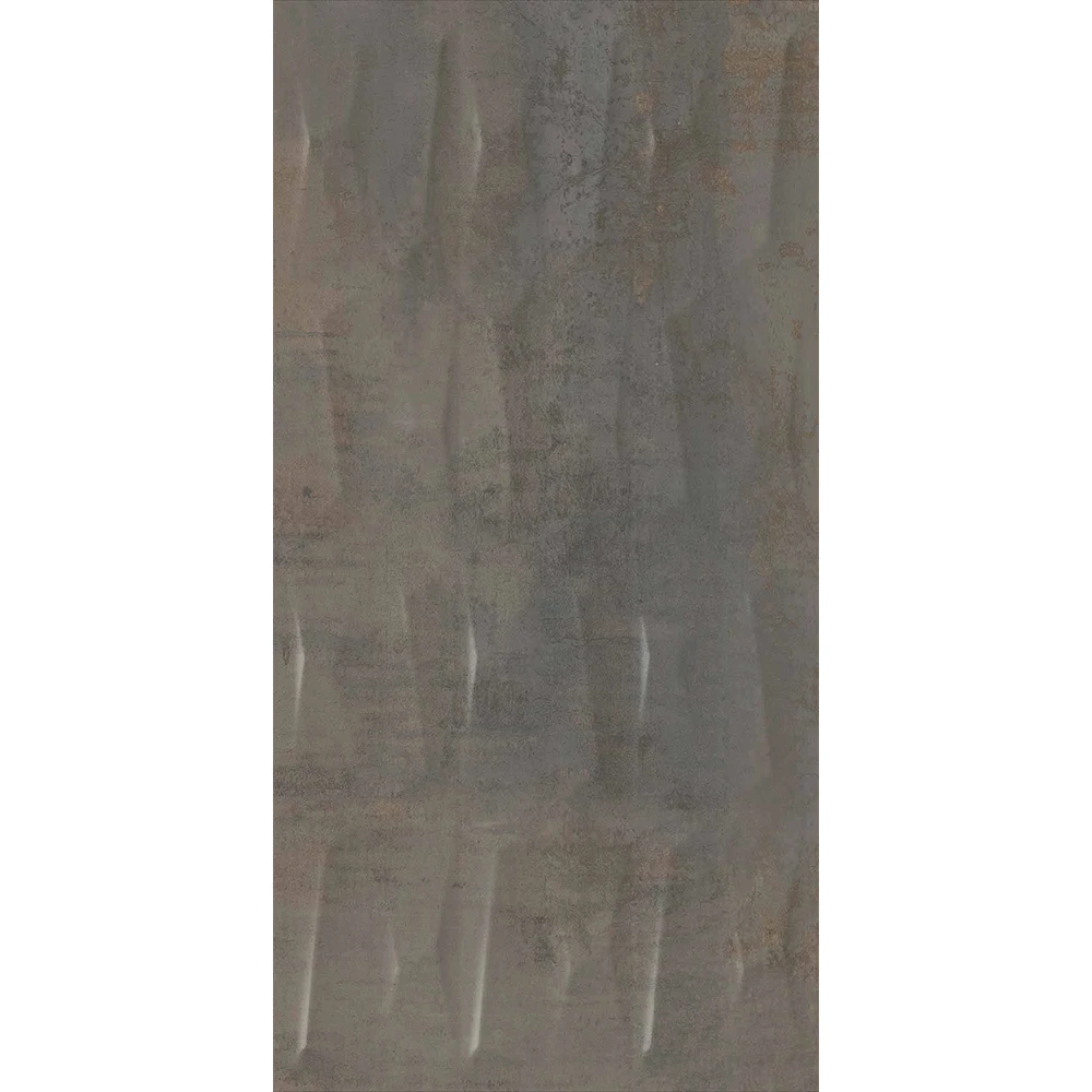 Çanakkale Seramik Rp-5478R Metalix Antrasit Geometrik Dekor Rektifiyeli 40x80 R