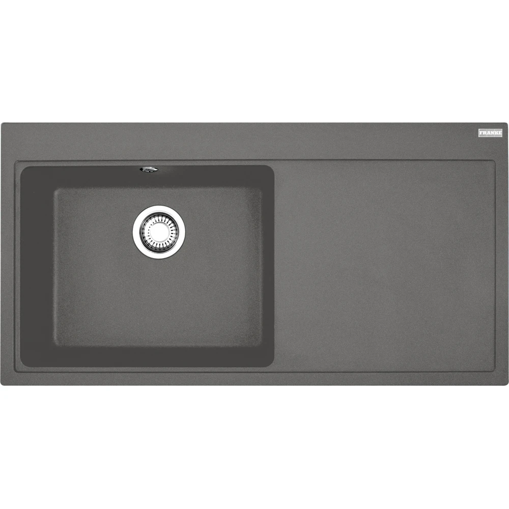 Franke Mythos MTG 611-100 Sağ Damlalıklı Stone Grey Granit Evye