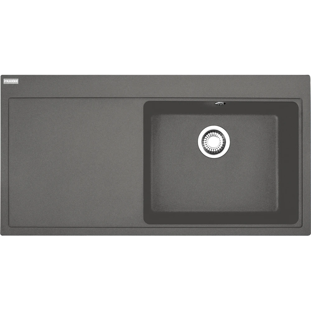 Franke Mythos MTG 611-100 Sol Damlalıklı Stone Grey Granit Evye