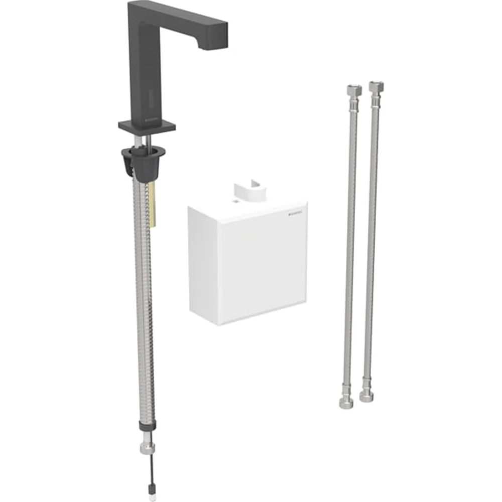 Geberit Brenta Mat Siyah Fotoselli Lavabo Bataryası - 116.174.14.1