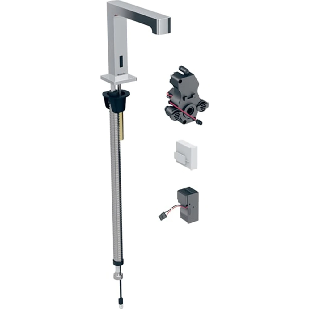 Geberit Brenta Mat Siyah Fotoselli Lavabo Bataryası - 116.197.14.1