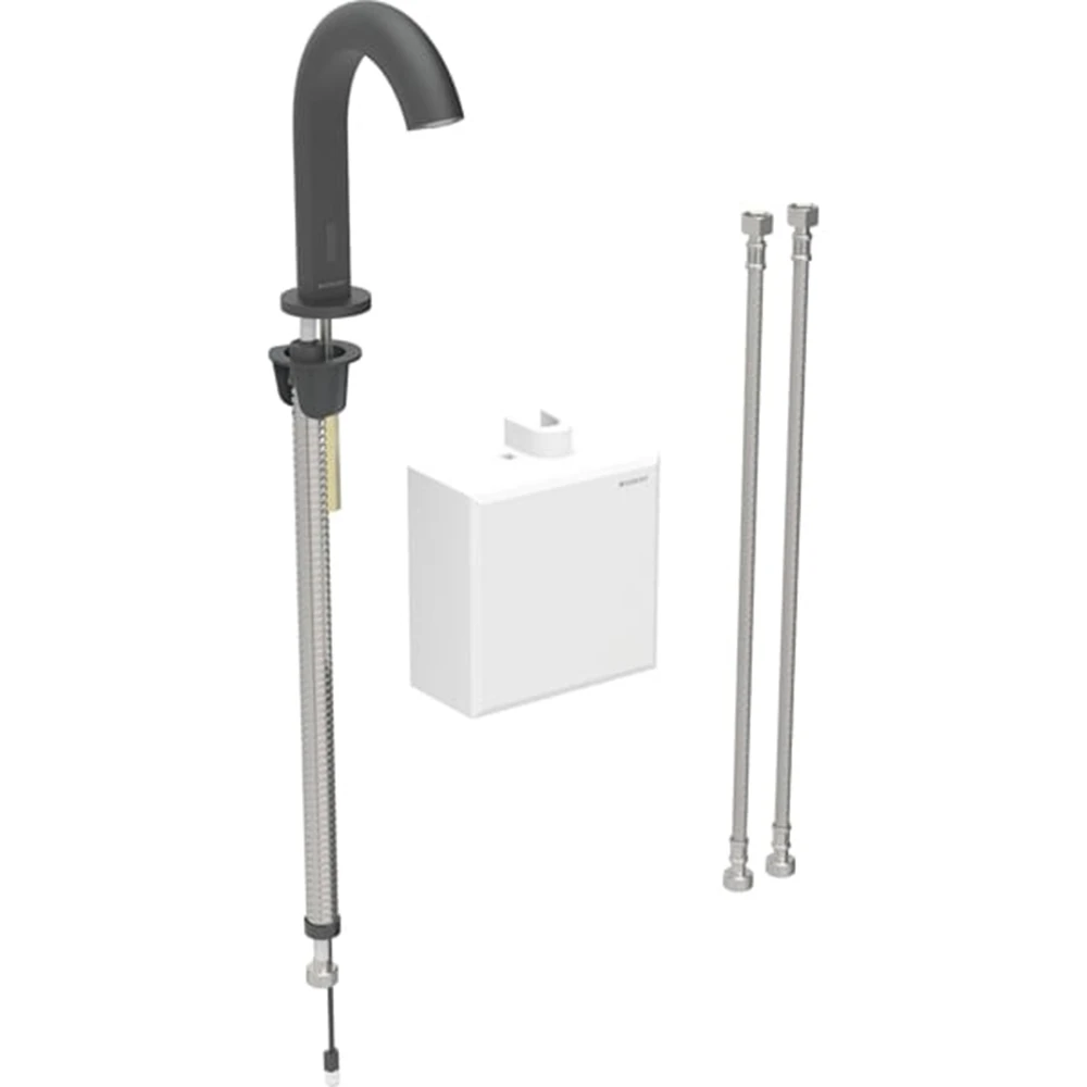 Geberit Piave Mat Siyah Fotoselli Lavabo Bataryası - 116.164.14.1