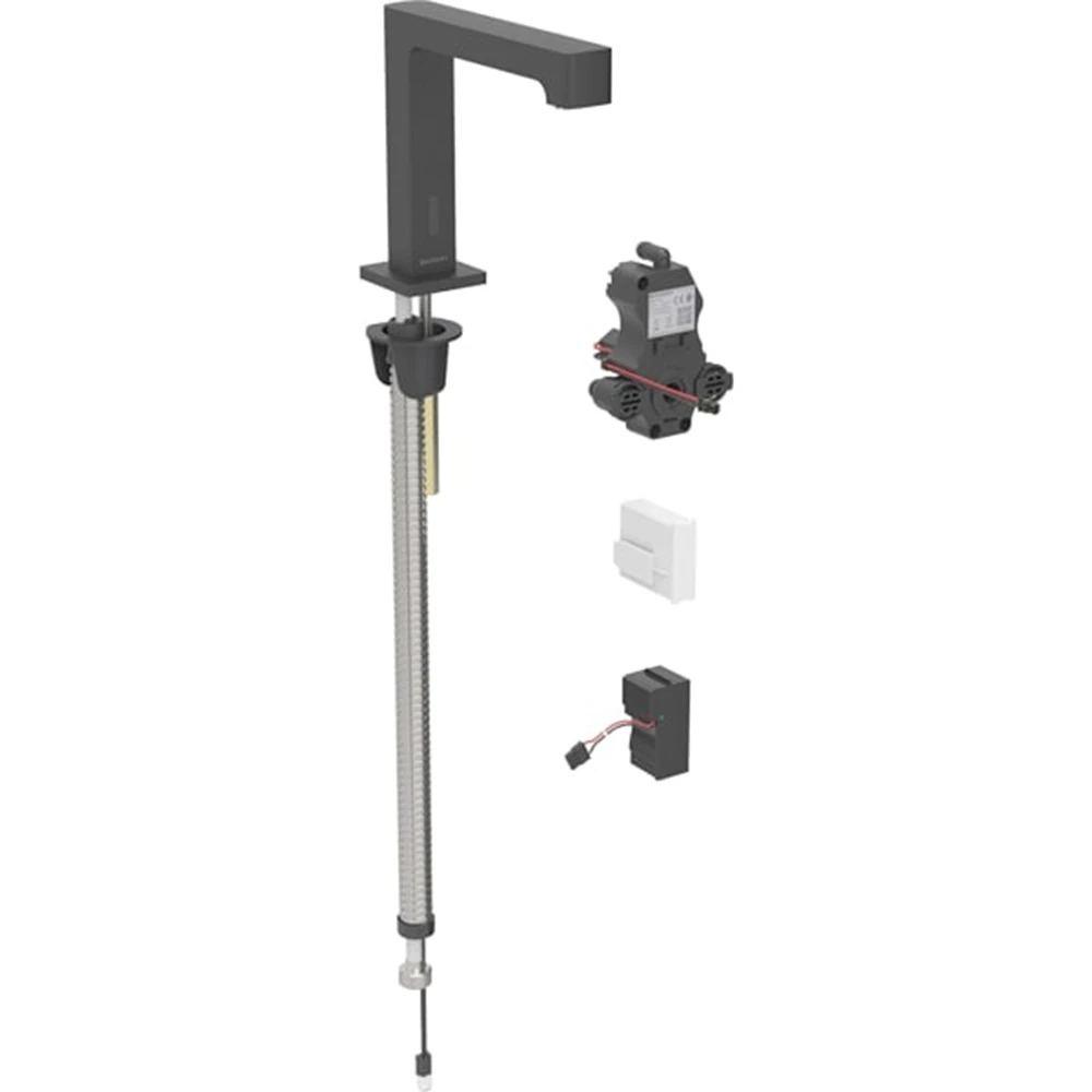 Geberit Piave Mat Siyah Fotoselli Lavabo Bataryası - 116.192.14.1