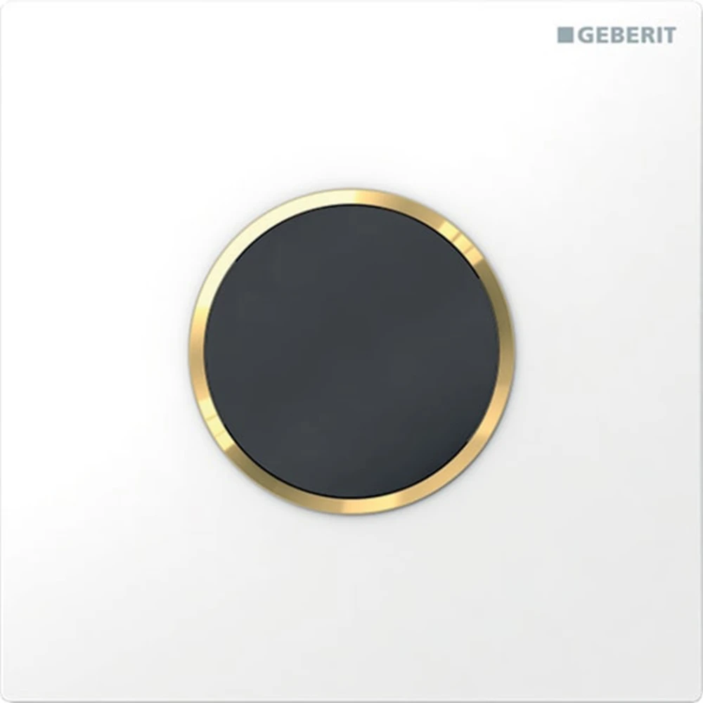 Geberit Sigma10 Beyaz-Altın Fotoselli Pisuvar Kumanda Kapağı - 116.035.KK.1