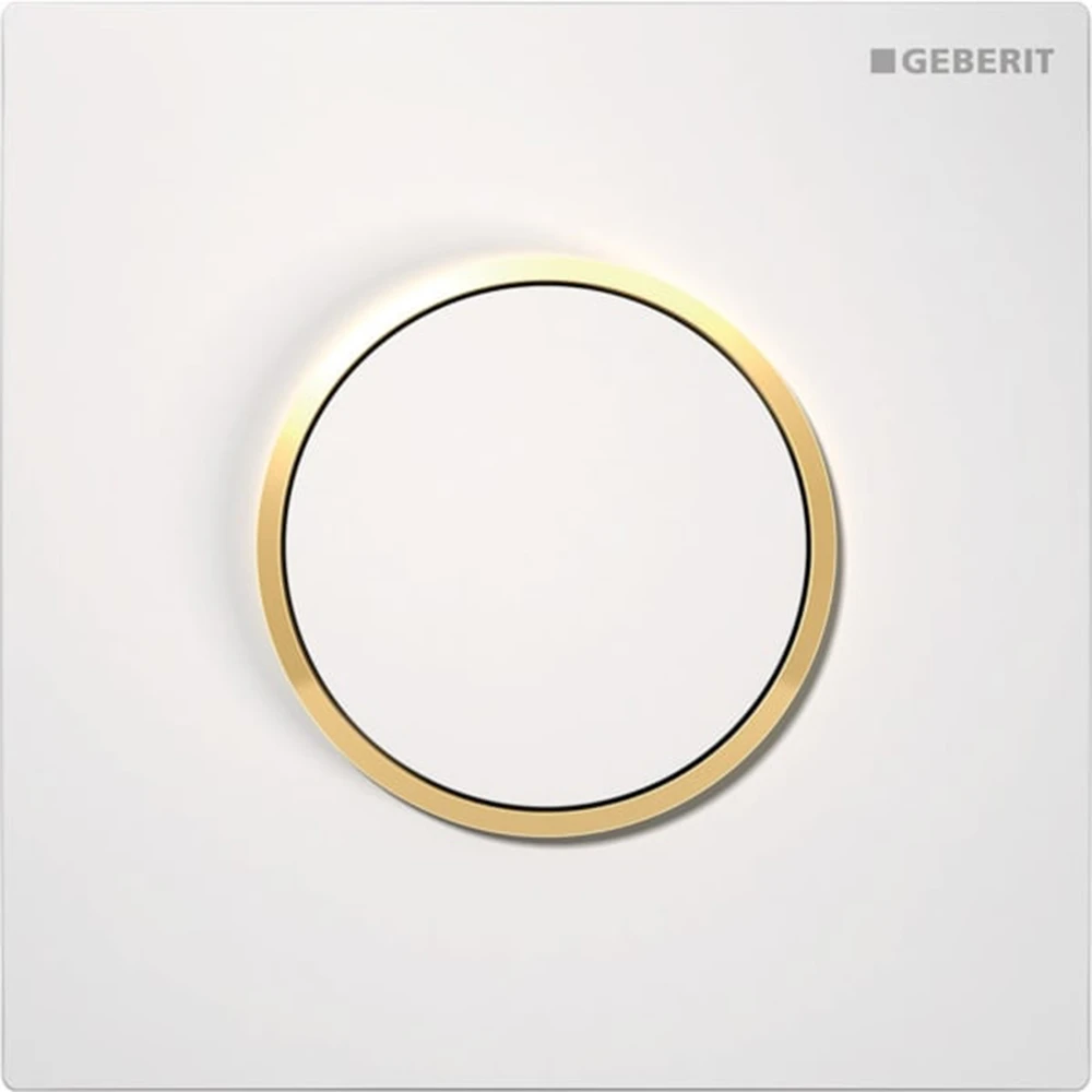 Geberit Sigma10 Beyaz-Altın Pnömatik Pisuvar Kumanda Kapağı - 116.015.KK.1