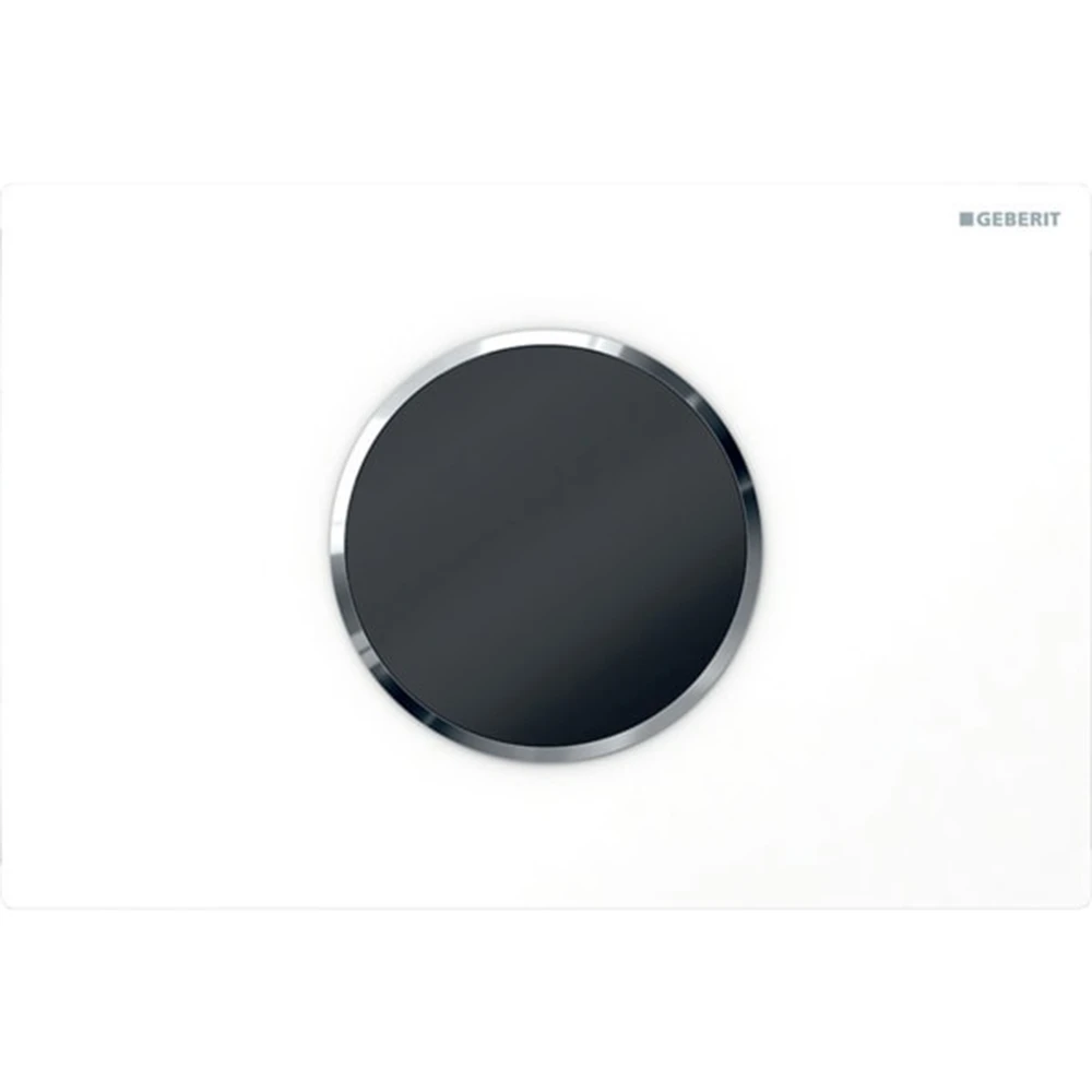 Geberit Sigma10 Beyaz-Parlak Krom Tek Basmalı Kumanda Kapağı - 115.908.KJ.6