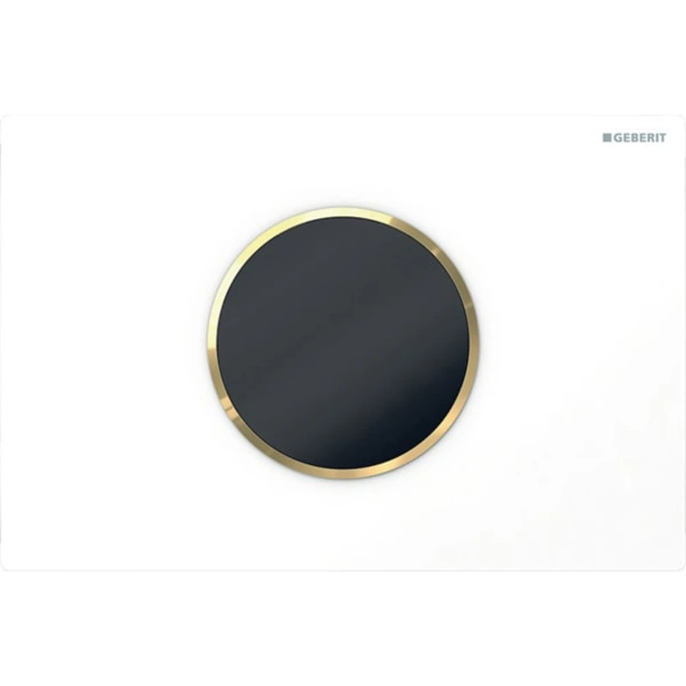 Geberit Sigma10 Beyaz-Siyah Tek Basmalı Kumanda Kapağı - 115.908.KK.6