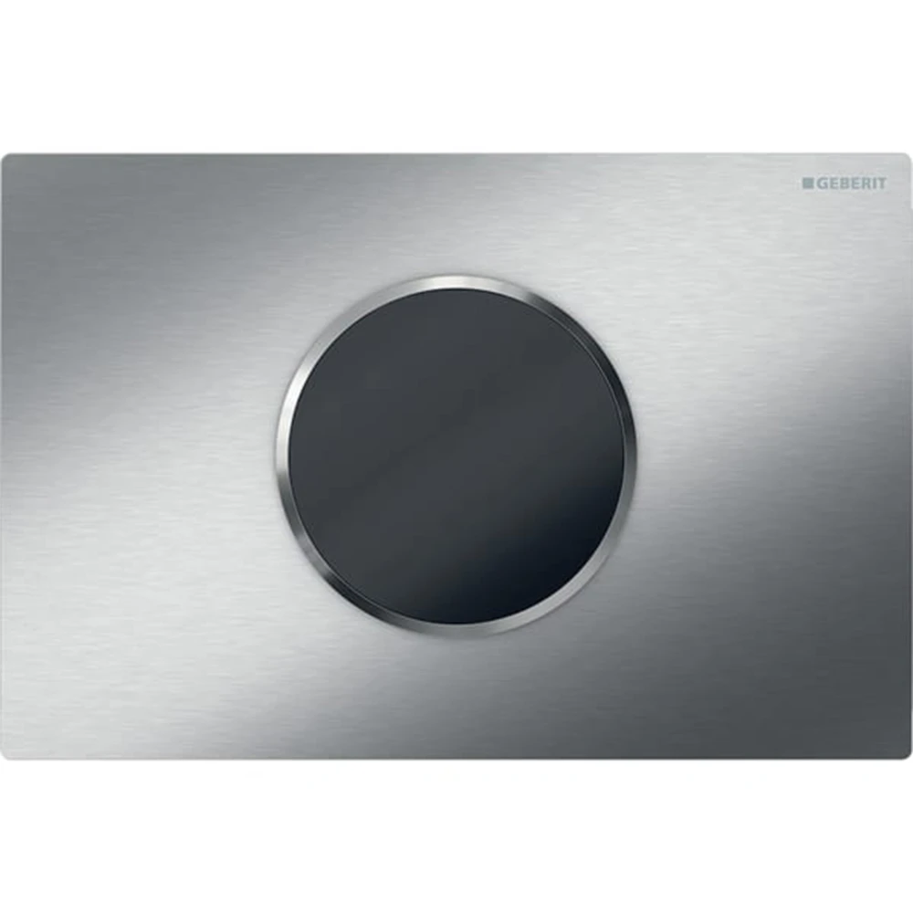 Geberit Sigma10 Krom-Siyah Tek Basmalı Kumanda Kapağı - 115.908.SN.6