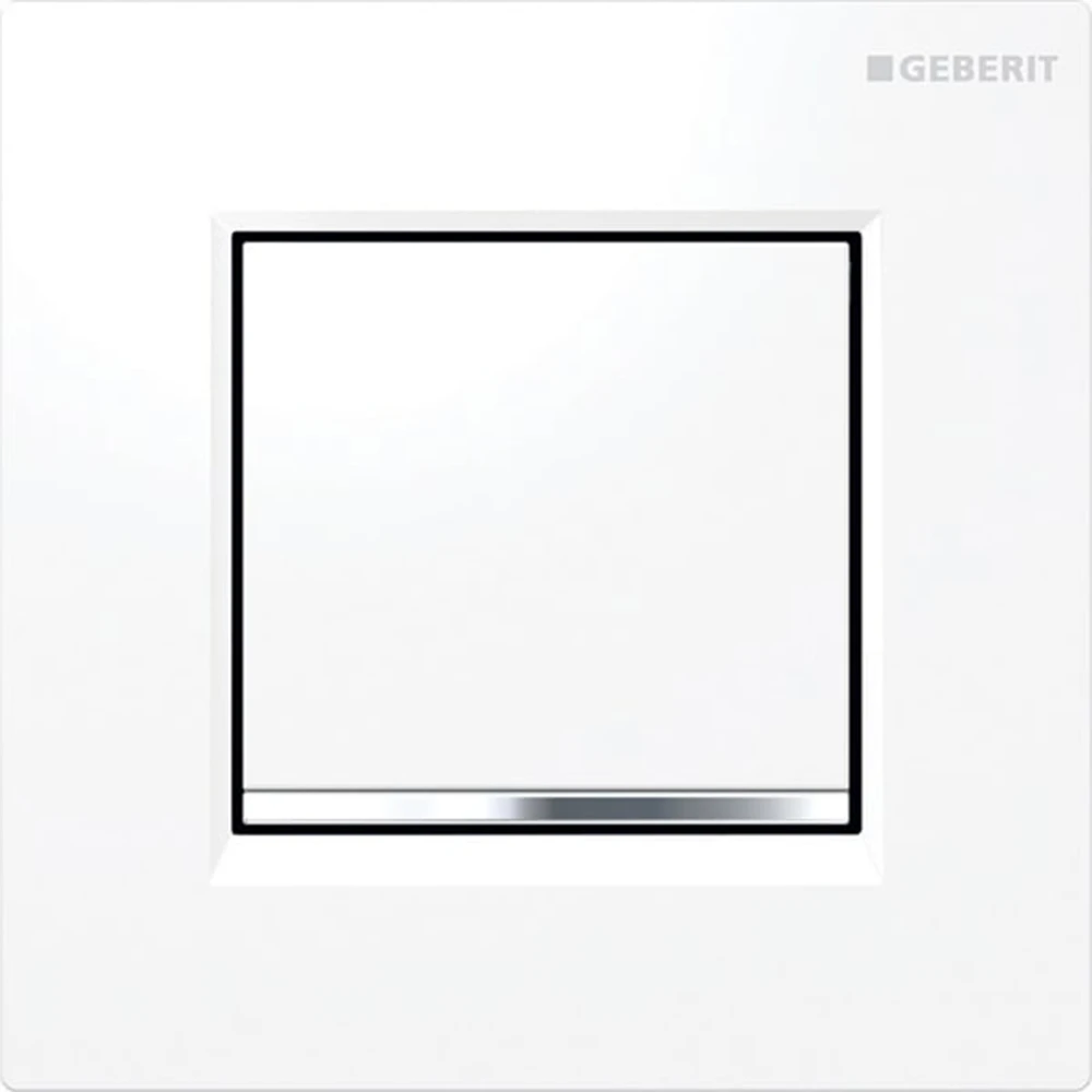 Geberit Sigma30 Beyaz-Parlak Krom Pisuvar Kumanda Kapağı - 116.017.KJ.1