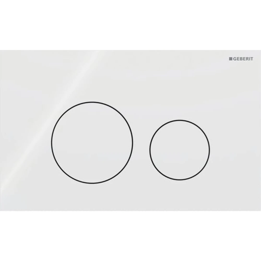 Geberit Sigma40 Beyaz Cam Kumanda Kapağı -115.628.SI.1