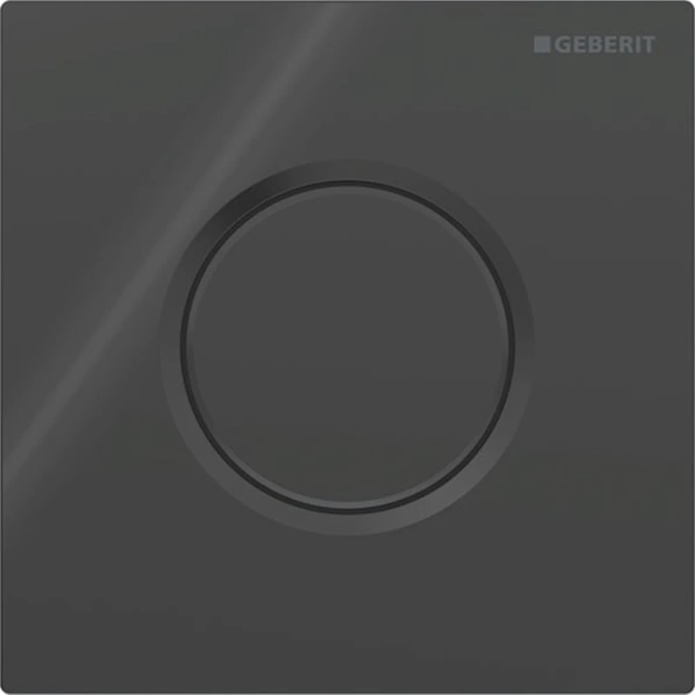 Geberit Tip 01 Mat Siyah Tek Basmalı Pisuvar Deşarj Kontolü Kumanda Kapağı - 116.011.DW.5