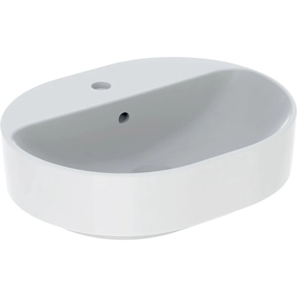 Geberit VariForm 50x40 Cm Batarya Banklı Eliptik Lavabo - 500.775.01.2