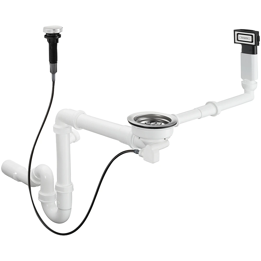Hansgrohe D16-11 Tek Hazneli Eviye İçin Otomatik Gider Ve Taşma Seti - 43937000