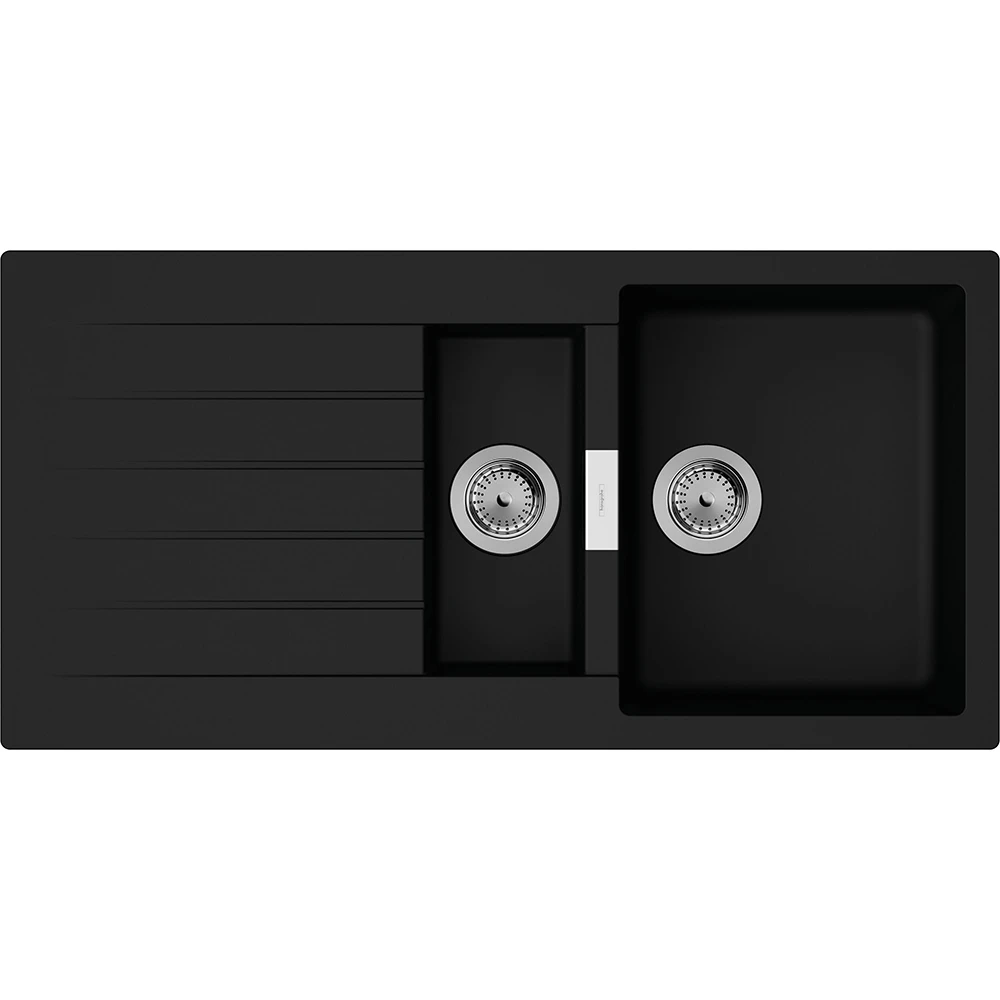 Hansgrohe S52 S520-F530 Grafit Siyahı Ankastre Granit Eviye - 43357170