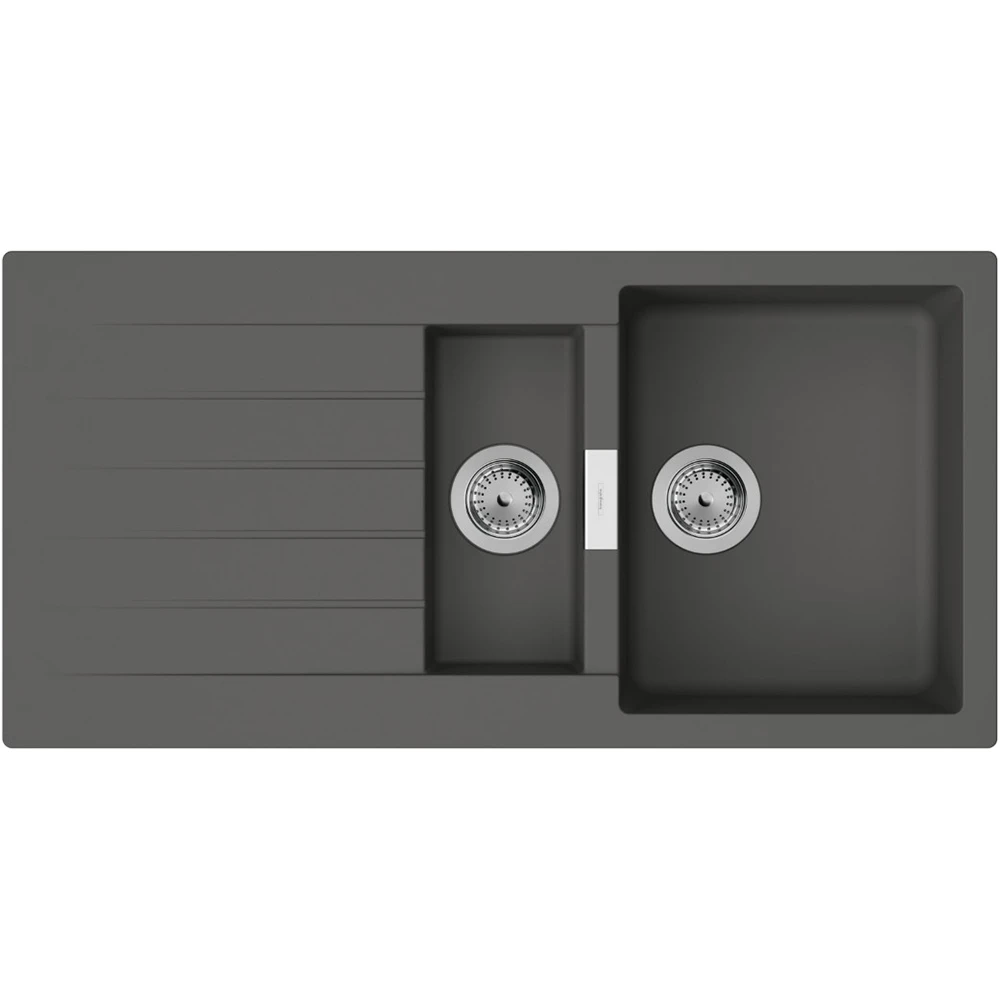Hansgrohe S52 S520-F530 Taş Gri Ankastre Granit Eviye - 43357290