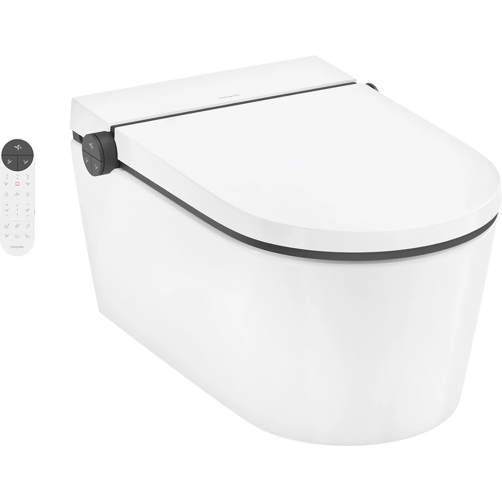 Hasngrohe LavaPura Element S Beyaz Kanalsız Akıllı Asma Klozet Takımı - 63021450