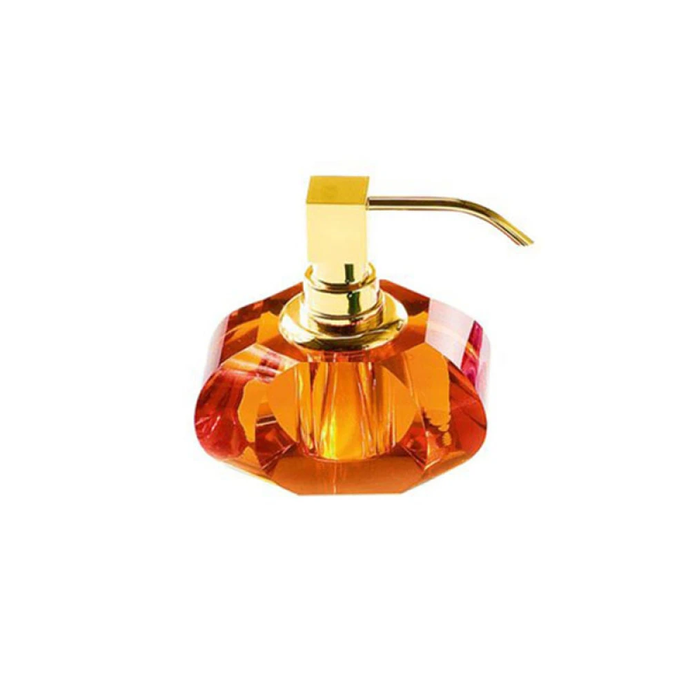 Decor Walther Kristall Altın-Amber Tezgah Üstü Sıvı Sabunluk