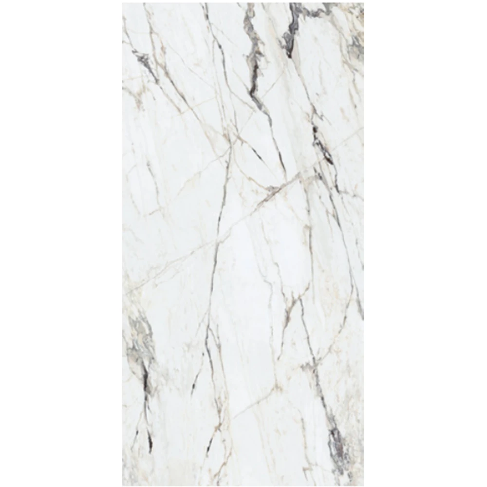 Kalebodur Calacatta Capraıa 6 mm Parlak Sinterflex Porselen Karo 120x280