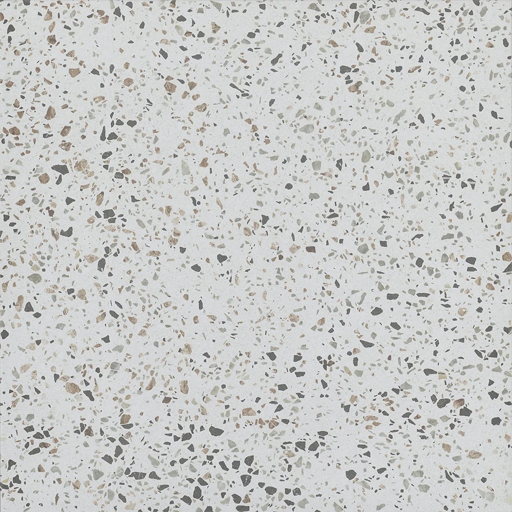 Kalebodur Gmb-U794 Terrazzo Multicolor Beyaz Mat 60x60