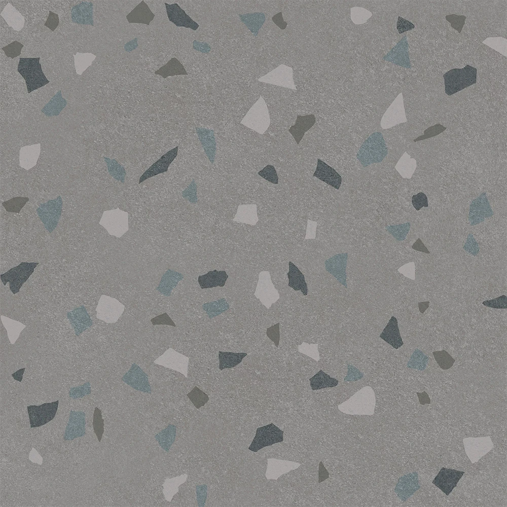 Kalebodur Gs-N8746R Terrazzo Macro Gri Rektifiyeli T 60x60 R