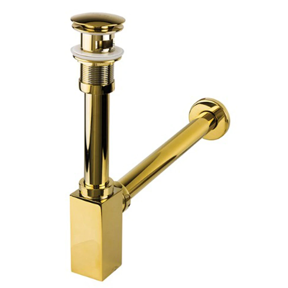 Newarc Corner Altın Delikli Lavabo Sifonu - 760523G