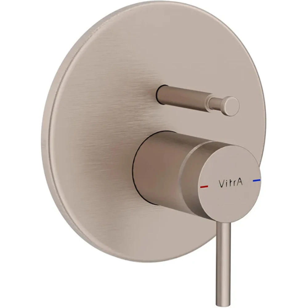 Vitra Origin Fırçalanmış Nikel Ankastre Mekanik Banyo Bataryası - A4282234