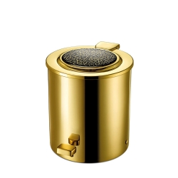Windisch Gaudi Round Altın-Renkli Pedallı Çöp Kovası