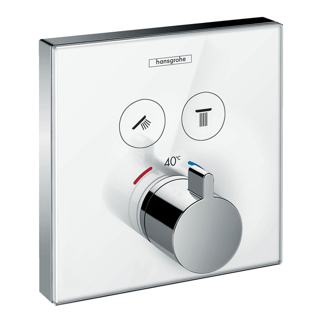 HansGrohe Showe Select Glass 2 çıkış Termostatik Ankastre Banyo Bataryası