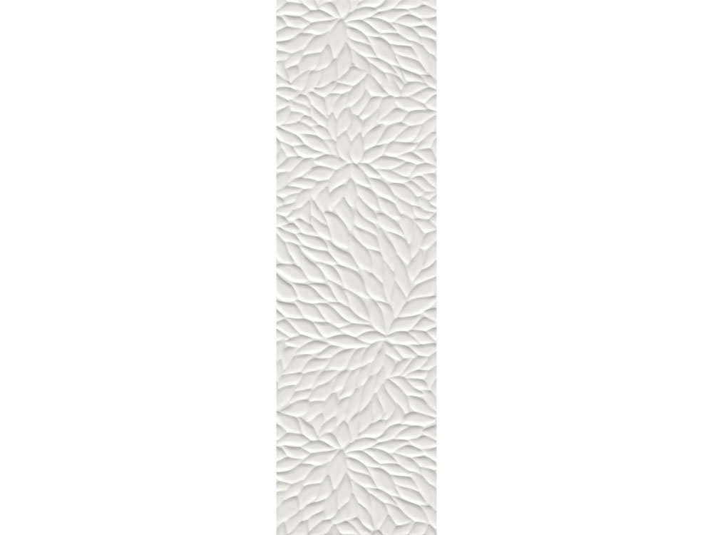Çanakkale Seramik Rm-6956R Shiro Flower Beyaz Mat Rektifiyeli X 33x110 R