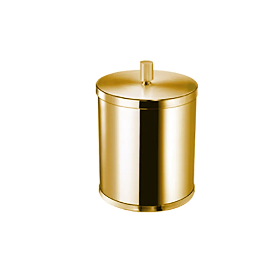 Windisch Cylinder Kapaklı Altın Çöp Kovası