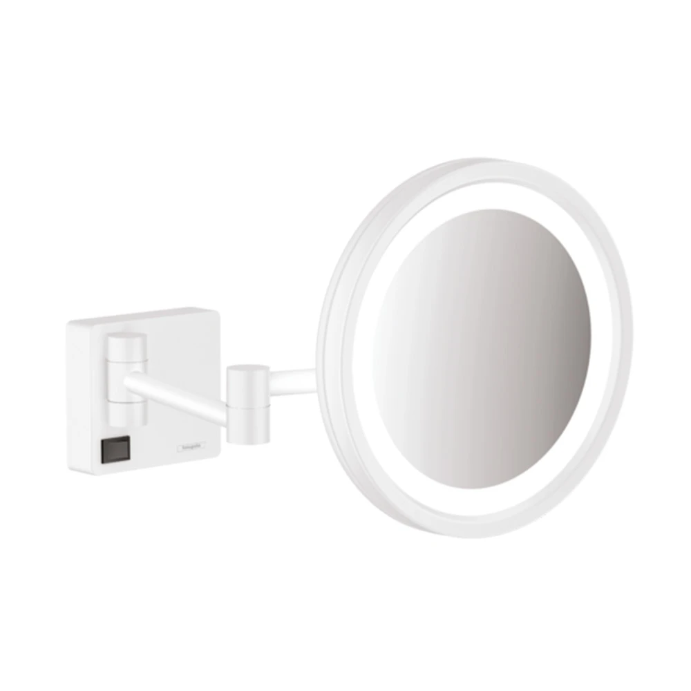 Hansgrohe AddStoris Led Işıklı Mat Beyaz Makyaj Aynası