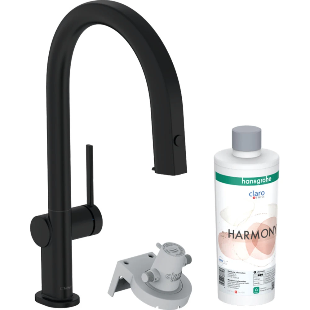 Hansgrohe Aqittura M91 Mat Siyah Evye Bataryası 76801670