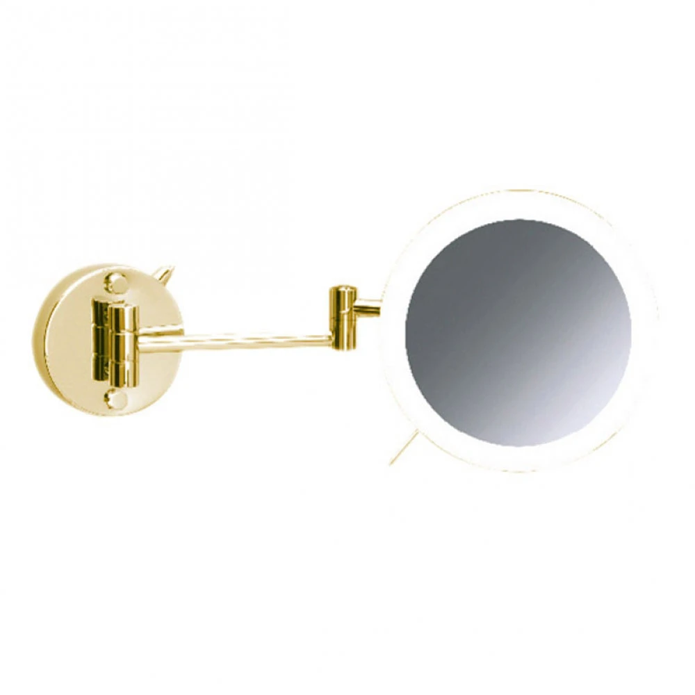 Windisch Altın Büyüteçli Sensörlü Çift Kollu Led Işıklı Ayna