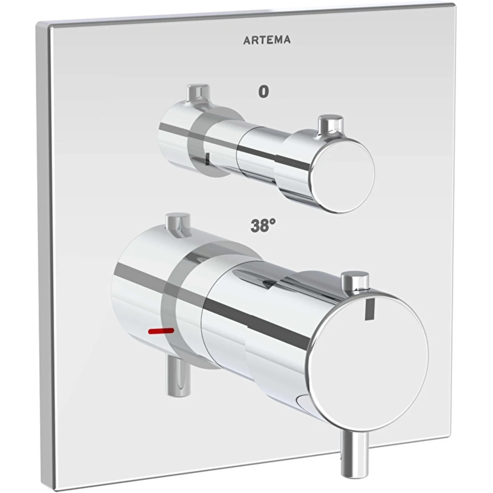 Artema AquaHeat Square Ankastre Termostatik Duş Bataryası - A43358 Hemen Al