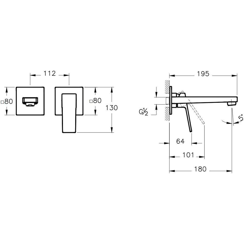 Artema Minimax Square Ankastre Lavabo Bataryası - A43592 Hemen Al