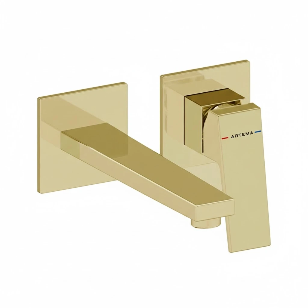 Artema Minimax Square Ankastre Lavabo Bataryası Uzun  Altın (A4359325) Hemen Al