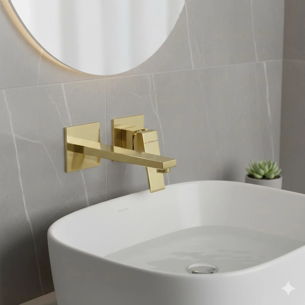 Artema Minimax Square Ankastre Lavabo Bataryası Uzun  Altın (A4359325) Hemen Al