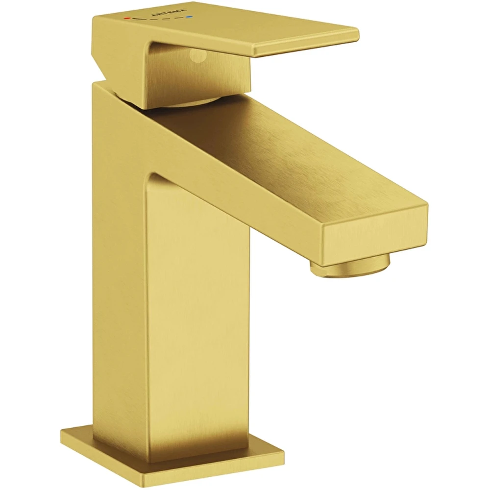 Artema Minimax Square Fırçalı Altın Lavabo Bataryası - A4372025 Hemen Al