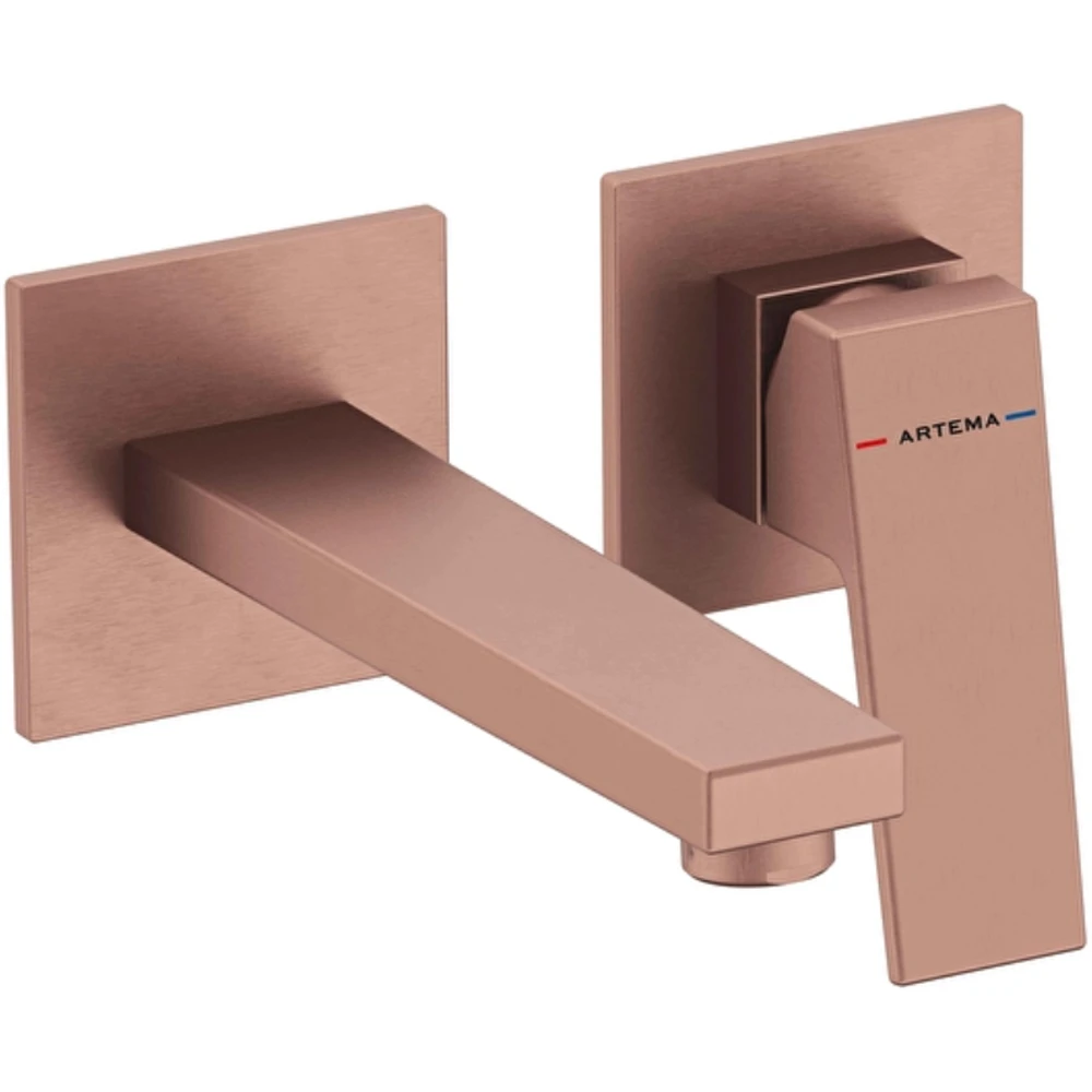 Artema Minimax Square Fırçalı Bakır Ankastre Lavabo Bataryası - A4359324 Hemen Al