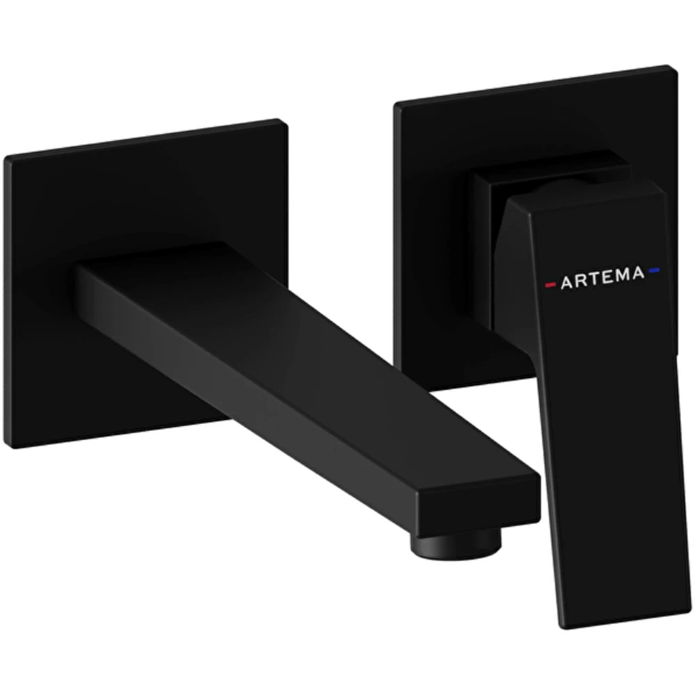 Artema Minimax Square Mat Siyah Ankastre Lavabo Bataryası - A4359336 Hemen Al
