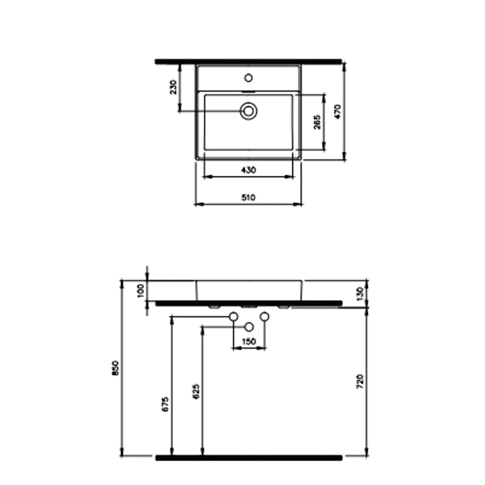 Bocchi Milano 50 Cm Mat Antrasit Tezgah Üstü Asma Lavabo 1644-020-0126 Hemen Al