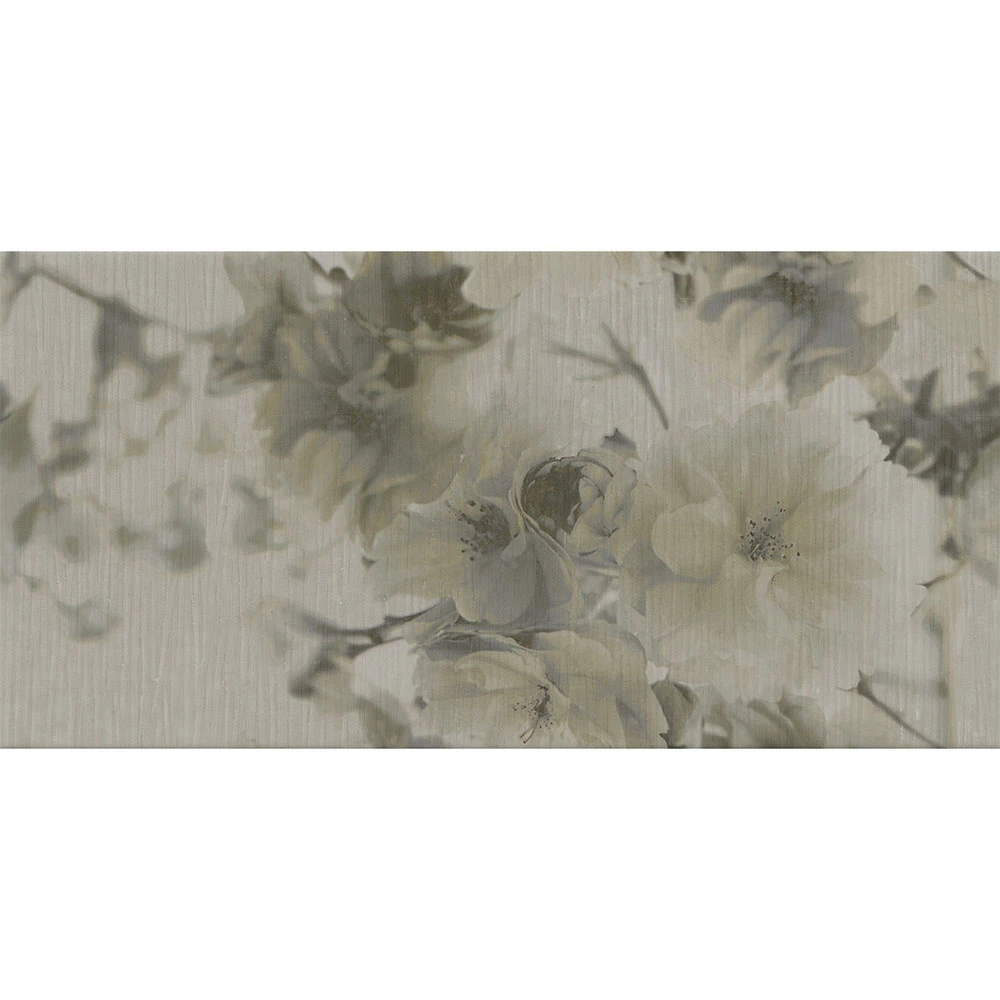 Çanakkale Seramik Dek-6627 Divine Çizgili Floral Soğuklila Full Dekor 30x60
