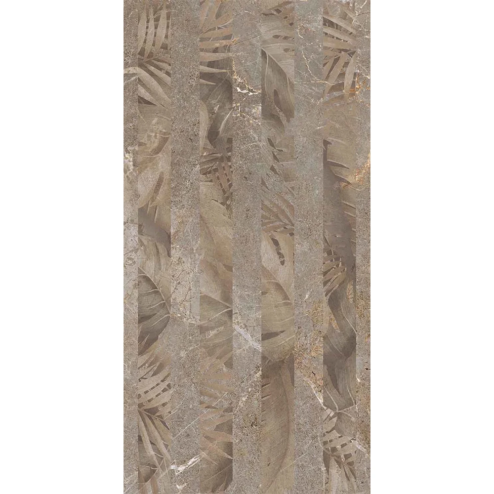 Çanakkale Seramik Fon-8815 Salvia Taupe Floral Dekor 30x60