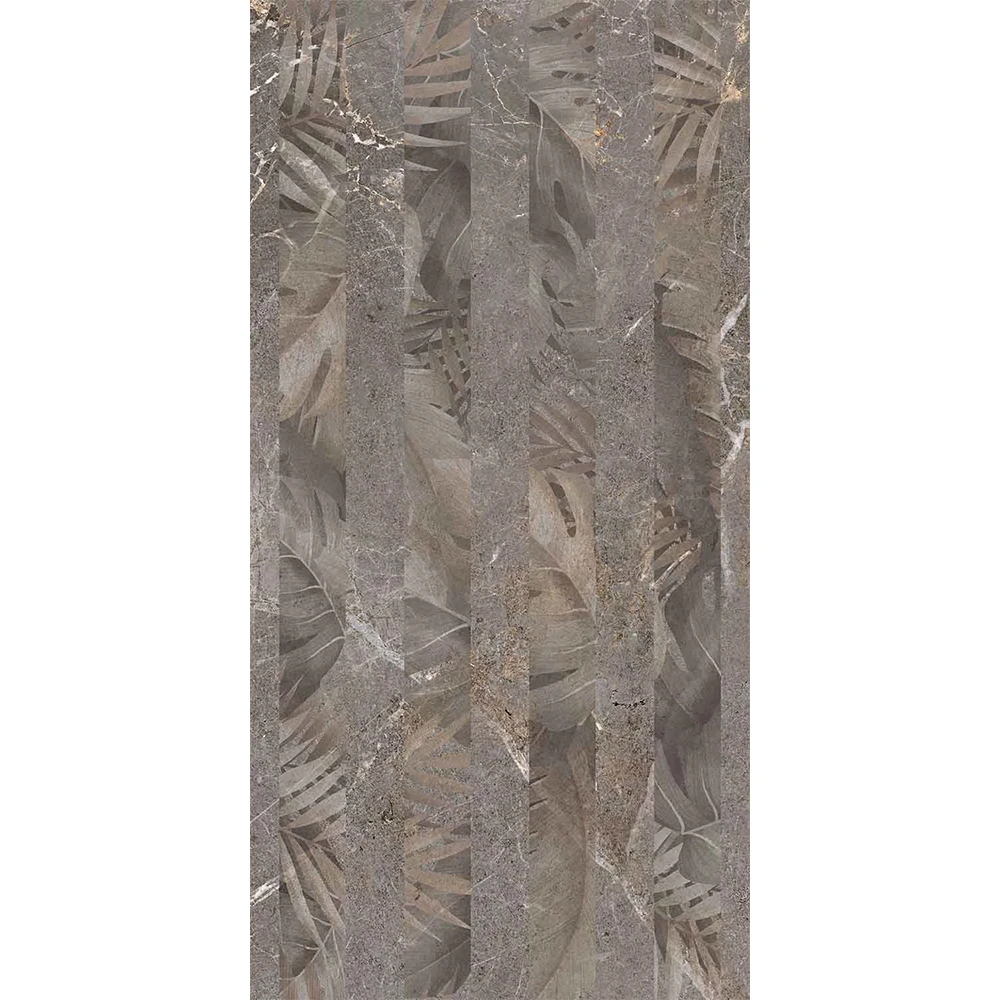 Çanakkale Seramik Fon-8816 Salvia Gri Floral Dekor 30x60