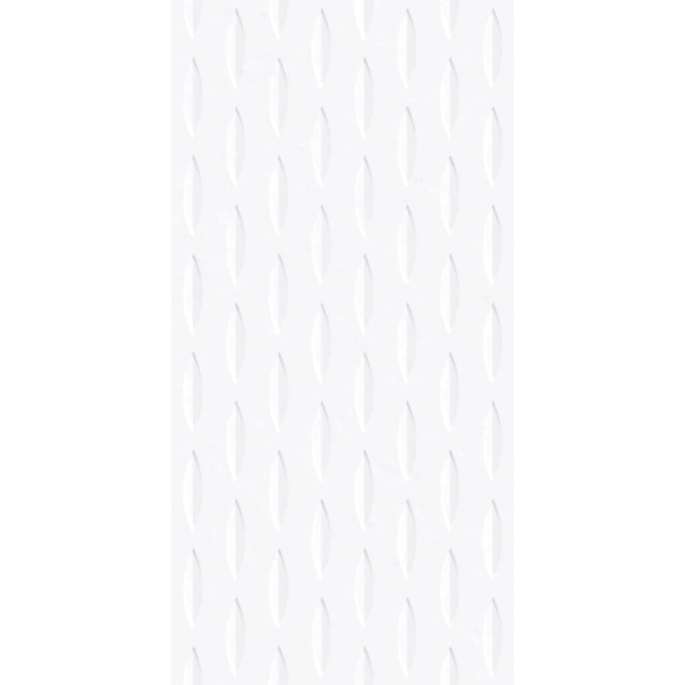 Çanakkale Seramik Rm-8775r Peony Beyaz Geomtrik Dekor Rektifiyeli 30x60 R