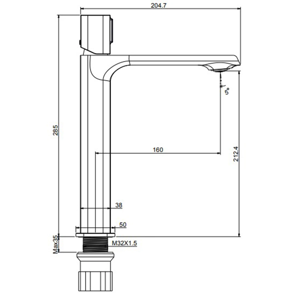 Creavit Alfa Yüksek Lavabo Bataryası - BT.AL6500 Hemen Al
