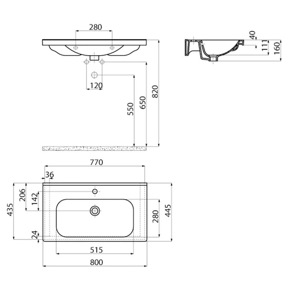 Creavit Eksen 80 Cm Etajerli Lavabo Hemen Al